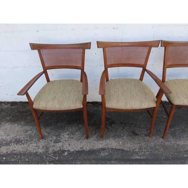 Planner Group Paul McCobb for Planner Group Mid Century Caned Dining Chairs Set of Eight 6323 For Sale - Image 4 of 18