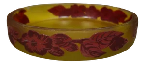 Engraved Multi-Layered Glass Bowl