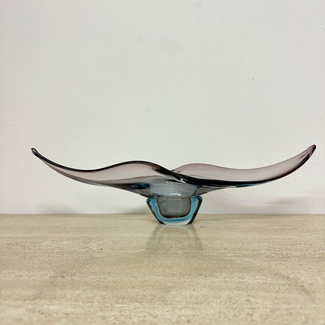 Murano Sommerso Glass Bowl, 1960s For Sale - Image 9 of 18