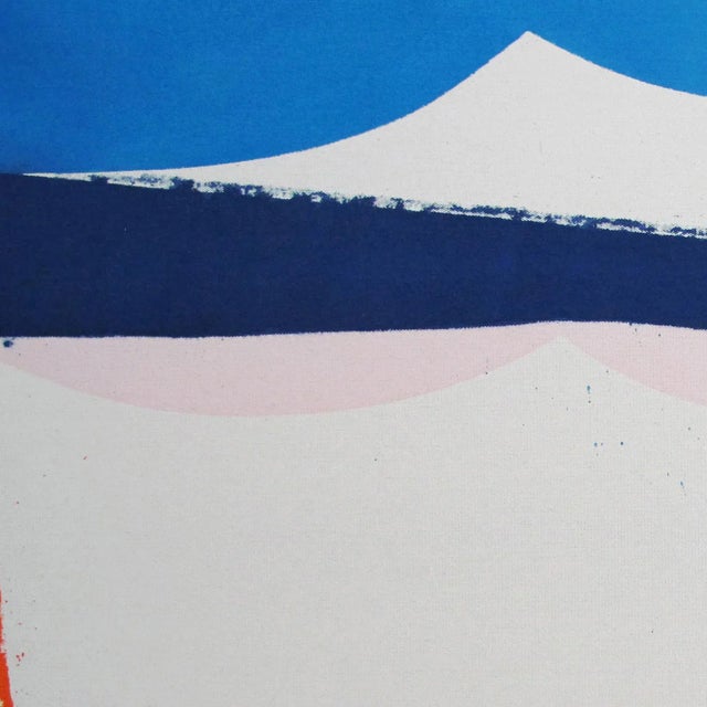 Abstract Contemporary Abstract Mixed Media on Paper Painting "A l'Horizon 02" by Guillaume Moschini For Sale - Image 3 of 4