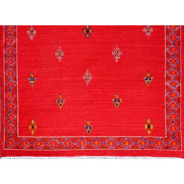 Late 20th Century Vintage Moroccan Flatweave Rug For Sale - Image 5 of 11