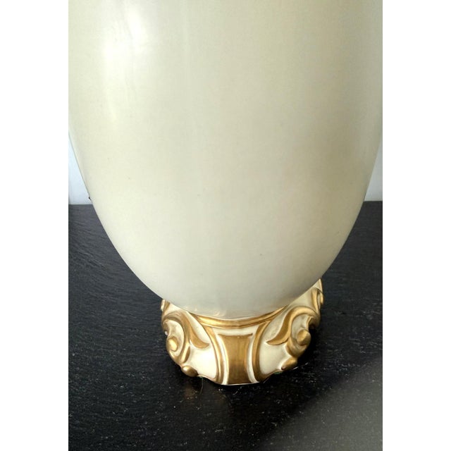 Large Porcelain Moon Vase Charles Henry Clifford Baldwyn for Royal Worcester For Sale - Image 9 of 18