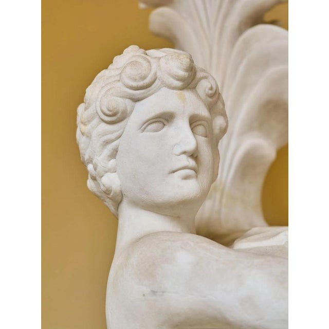 Stone Classicist Marble Vase with Figural Decoration For Sale - Image 7 of 12