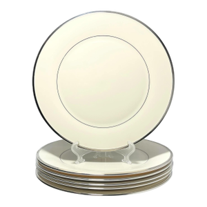 Lenox “Solitaire” Bone China Dinner Plates - Set of 6