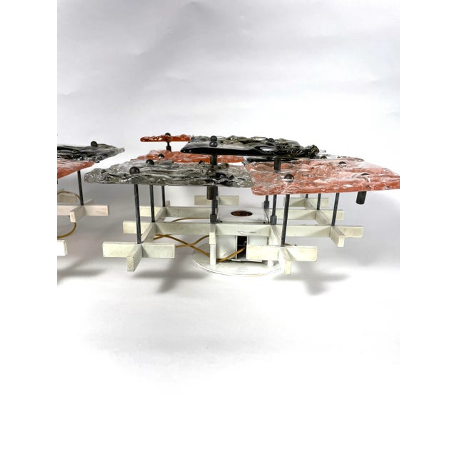 Mid-Century Venini Murano Patchwork Wall Lights 'Cheerio' - a Pair For Sale In Buffalo - Image 6 of 11