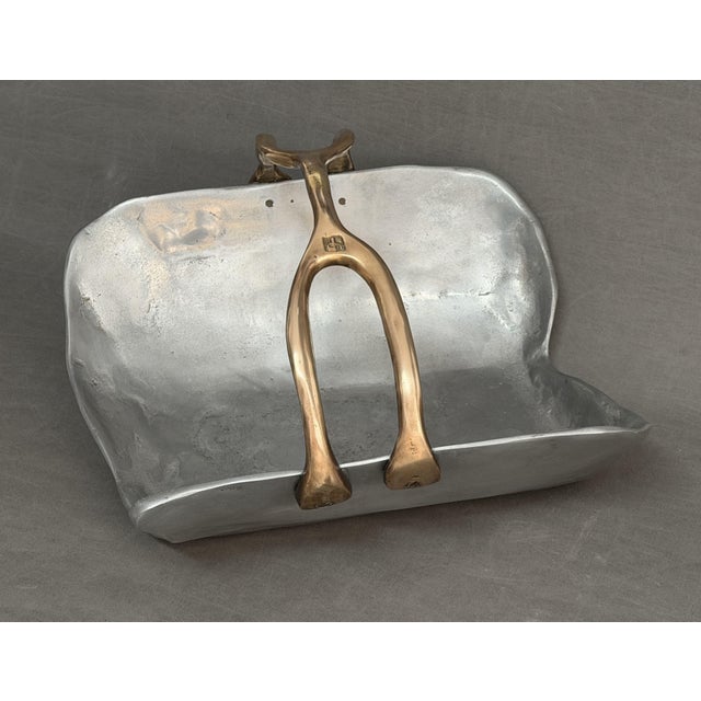 Vintage Brutalist Fireplace Cask in Brass by David Marshall, 1975 For Sale - Image 4 of 9