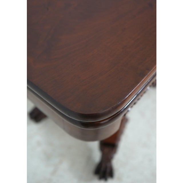 Antique American Mahogany Empire Style Game Table For Sale - Image 4 of 18