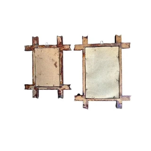 Set of 2 Late 19th Century Black Forest Frames With Glass For Sale - Image 4 of 4