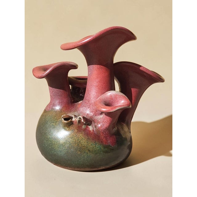 Mushroom Vase by A. Kostanda, Vallauris, 1970s For Sale - Image 4 of 12