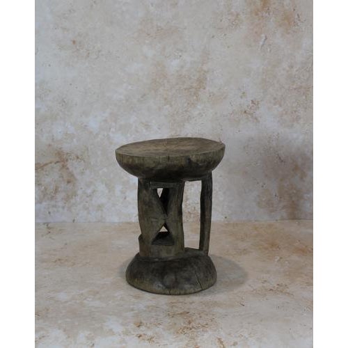 Wood Tonga Stool in Wood For Sale - Image 7 of 7