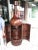 1960s Bar Aldo Tura-Style Inlaid Wood Bottle Shaped French Mahogany For Sale - Image 9 of 13