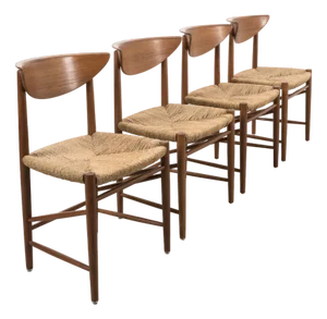 Dining Chairs by Peter Hvidt, Set of 4