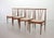 Scandinavian Rosewood Spindle Back Dining Chairs with Caramel Leatherette Upholstery, 1970s, Set of 4 For Sale - Image 16 of 16