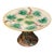 Vintage Majolica Botanical Pedestal Dish / Footed Ivy Leaf Comport For Sale