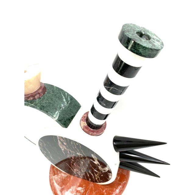 1985 "Sholapur" Michele De Lucchi Memphis Style Postmodern Sculptural Vase for Up & Up For Sale - Image 6 of 13