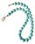 Turquoise Beaded Necklace With Gold Tone Hook Clasp - Designed by Matthew Izzo For Sale