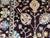 Black and Gold Afghan Sultani Wool Rug, Natural Dye Persian Floral Design, 6′7″ × 9′8″ For Sale - Image 11 of 15