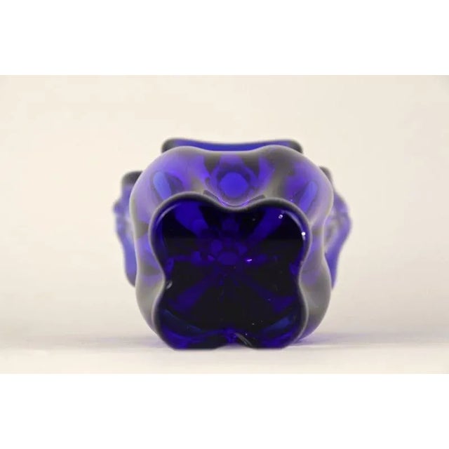 Vintage Dark Blue Murano Glass Vase, 1960s For Sale - Image 12 of 18