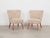 The set of two armchairs was made in the 1970s, Danish production. The structure was made of wood. Legs made of solid...