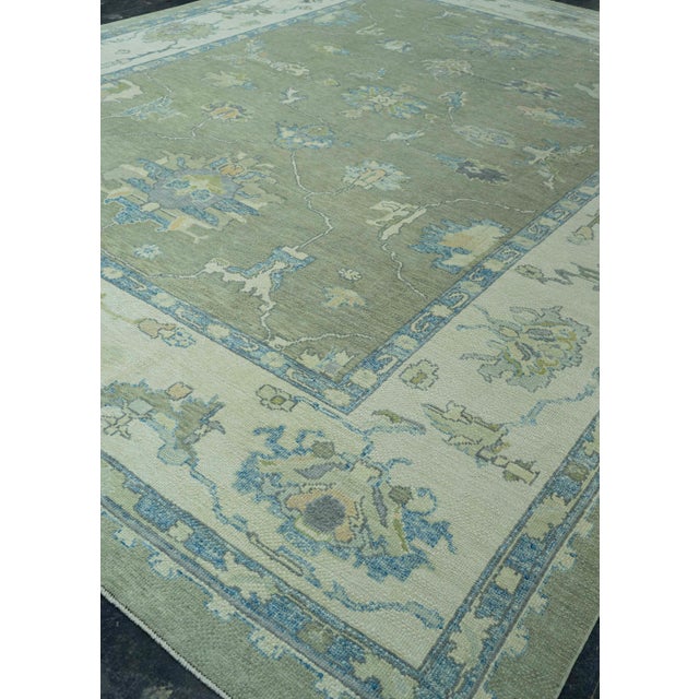 Turkish Turkish Oushak Rug 11'10" x 15'7" #19180 For Sale - Image 3 of 8