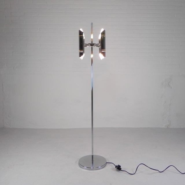 1960s Vintage Space Age Chrome Floor Lamp, 1960s For Sale - Image 5 of 18