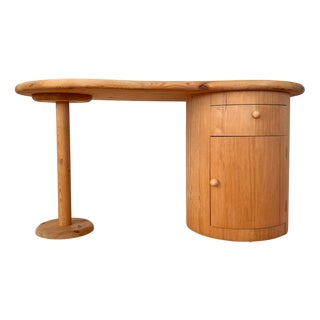 Kidney-Shaped Desk attributed to CFC Silkeborg, Denmark, 1990s For Sale