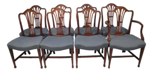Set of 8 Mahogany Dining Chairs by Irving and Casson of Cambridge Ma, 1920s