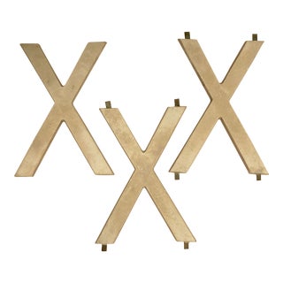 Industrial Steel "XXX" Signage Letters For Sale