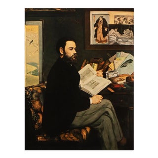 1953 After Edouard Manet "Portrait of Emile Zola" First Edition Full-Color Print For Sale