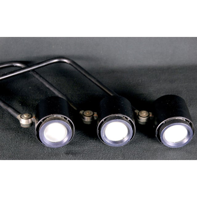 Modern Tall Black Metal Sconce in , West Germany, 1970's For Sale - Image 10 of 12