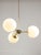 Mid-Century Modern Italian Pendant Light in Brass and Opaline Glass, 1960s For Sale - Image 15 of 15