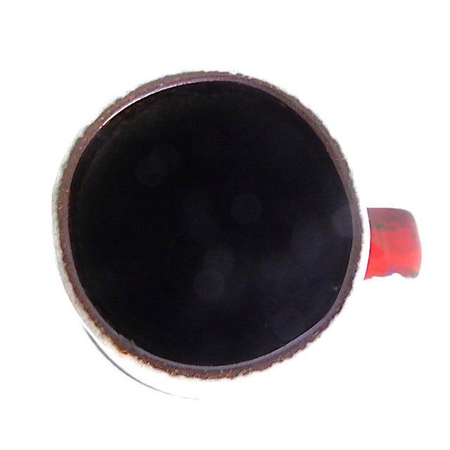 German Krug or Handle Pottery Vessel Mid Century Modern 1960s For Sale - Image 12 of 14