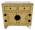Chinese Wood Painted Cabinet Ming Style Distressed Yellow For Sale