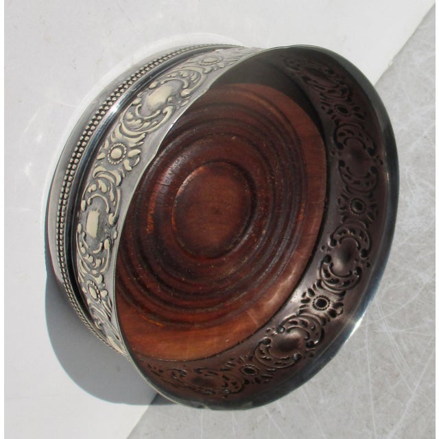 Gorham Silverplate Wine Coaster Mid-Century For Sale In New York - Image 6 of 8