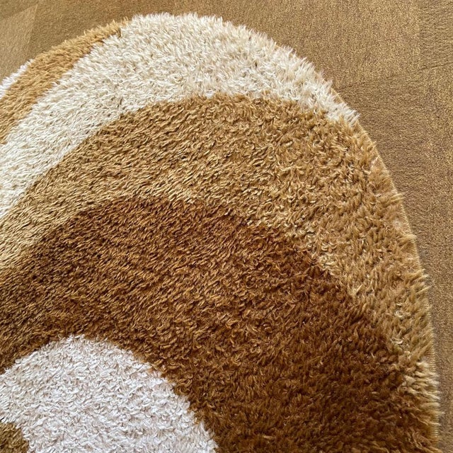 Small Pop Art Psychedelic High Pile Rug attributed to Reichel Rugs, Germany, 1970s For Sale - Image 10 of 18