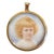 Antique Portrait Miniature of a Little Girl For Sale