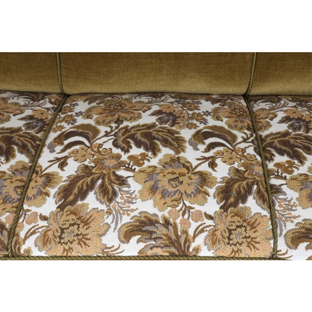 Textile Danish Oak and Mohair Sofa Couch Circa 1940 Art Deco Style For Sale - Image 7 of 12