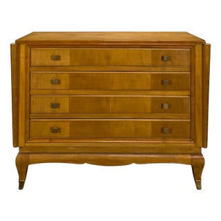Chest of Drawers in Maple and Sycamore Wood by André Arbus and René Prou For Sale