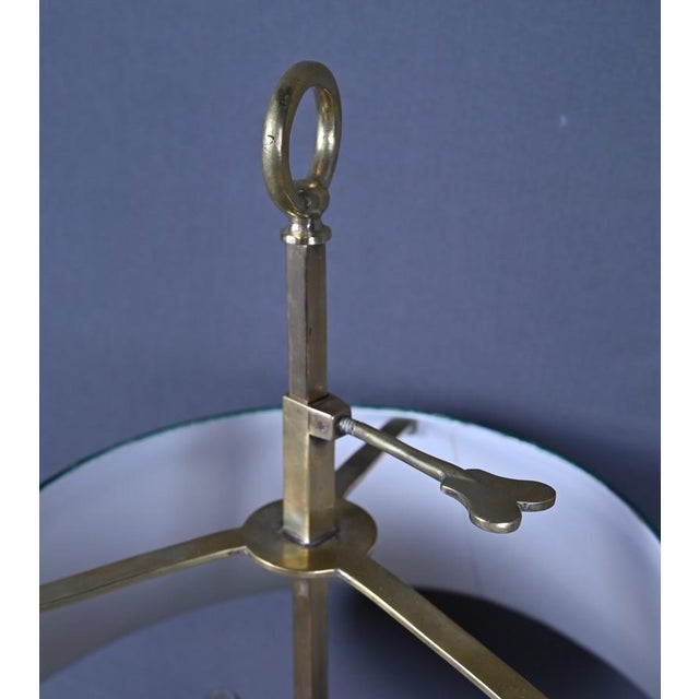 Empire Style Brass Bouillotte Lamp, Late 19th Century For Sale - Image 9 of 17