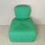 Pouf Armchair in Green Fabric, 1980s, in Flawless conditions. Designed 1980 to 1989