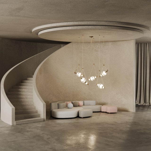 Saturn Suspension Lamp Handmade by Creativemary For Sale - Image 17 of 18