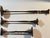 Stately and gorgeous hand-forged copper candle holders from Hessel Studios. Set of three. Each candlestick design is...