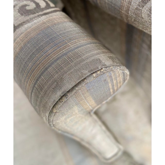 Pair of Vintage Baker Georgian Style Library Chairs For Sale - Image 11 of 12