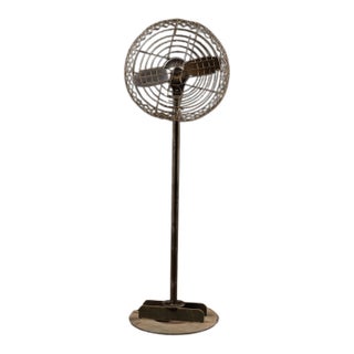 1940s Electro-Max Industrial Pedestal Floor Fan For Sale