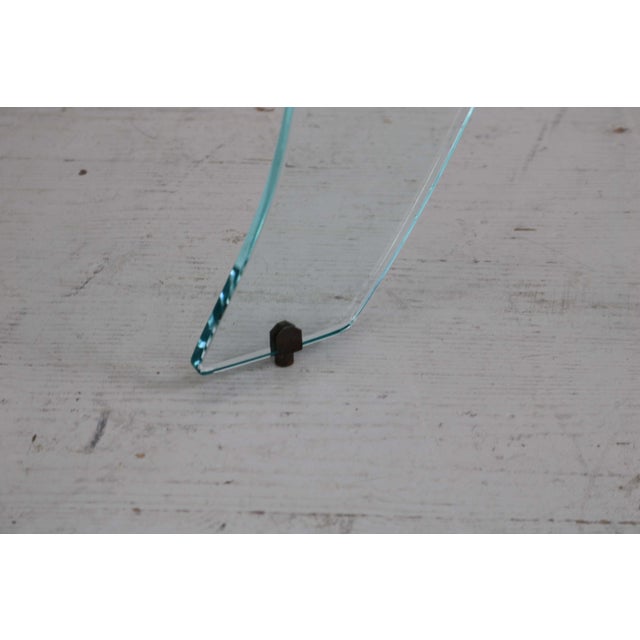 Round Side Table in Crystal Glass, 1940s For Sale - Image 11 of 15