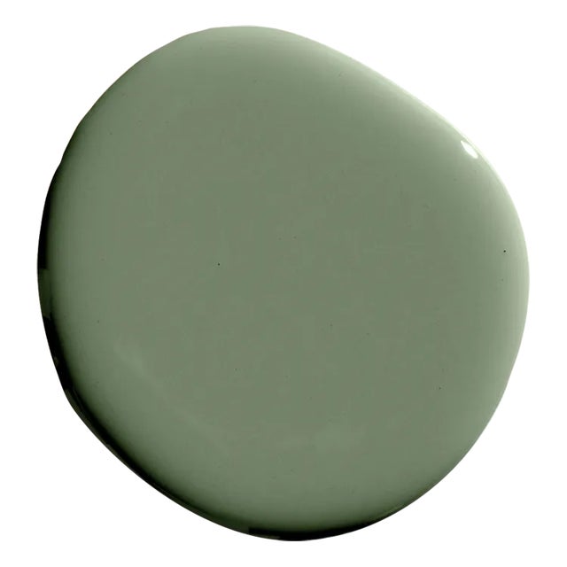 Deep, dark green with yellow and tan undertones. Backdrop is The New Way to Paint. Backdrop Standard Finish is a premium...