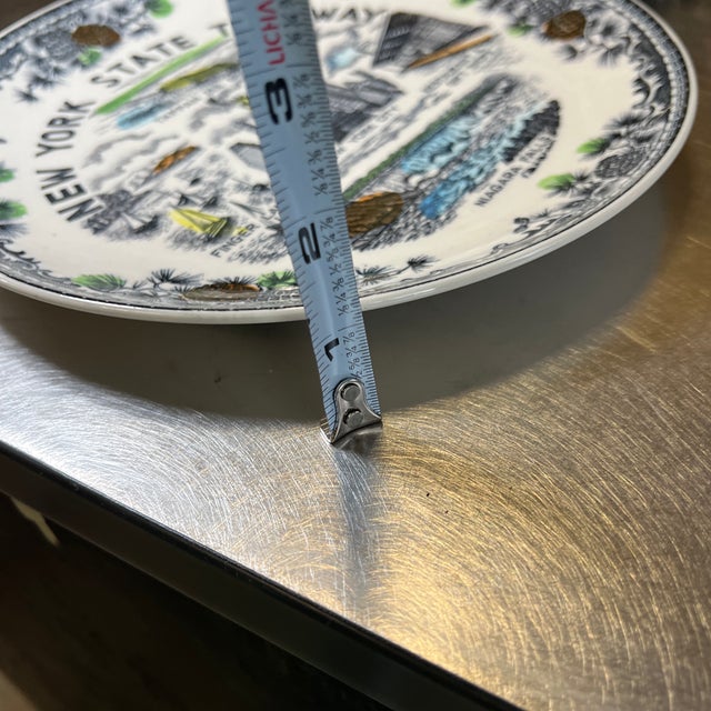 Ceramic 1970s New York State Thruway Decorative Ceramic Plate For Sale - Image 7 of 7