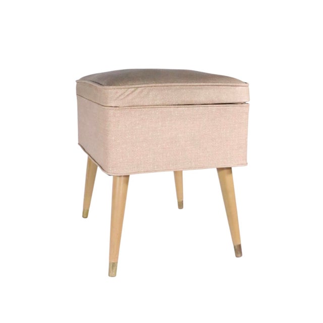 Mid Century Singer Sewing Bench For Sale In New York - Image 6 of 17