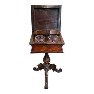 19th Century English Rosewood Teapoy Table