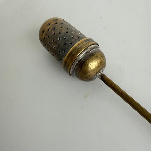 Bauhaus Silver-Plated Brass Tea Infuser by Christian Dell, Weimar, 1924 For Sale - Image 9 of 11